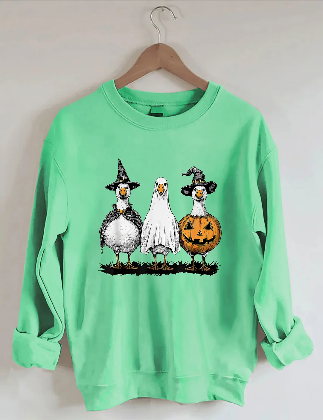 Halloween Cute Duck Ghost Sweatshirt