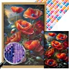 >SALE<5D DIY Full Square Drill Partial AB Drill Diamond Painting Poppy Kit 45x70cm