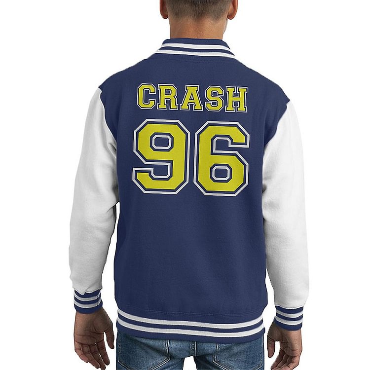 Crash Bandicoot Ninety Six Kid's Varsity Jacket