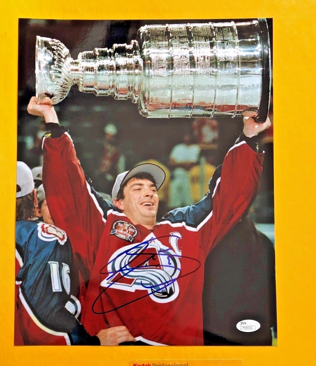 JOE SAKIC SIGNED 11 X14 COLORADO AVALANCHE Photo Poster painting W/COA JSA CERTIFIED