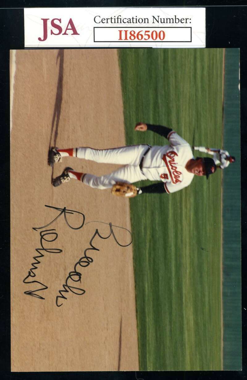 Brooks Robinson JSA Coa Hand Signed Original Photo Poster painting Autographed