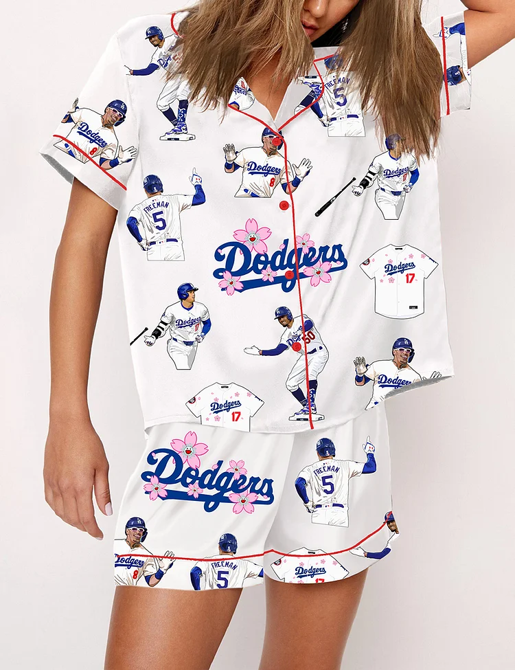 Women's Los Angeles Dodgers GrandSlam Print Pajama Set