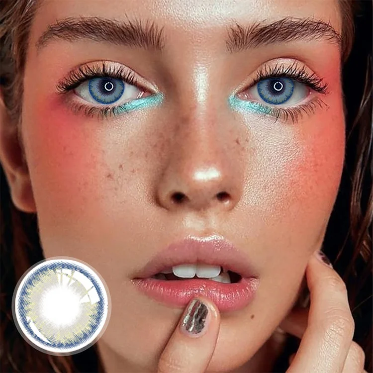 Aqua Blue Colored Contact Lenses