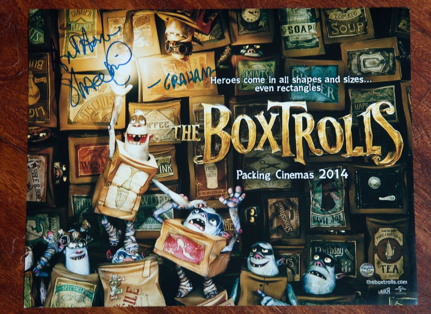 GFA Movie Directors * THE BOXTROLLS * Signed 11x14 Photo Poster painting MH6 COA