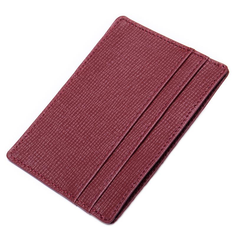 Casual Leather Solid Color Card Pack Change Purse