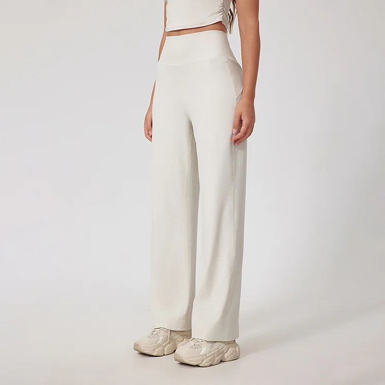 PASUXI Wholesale High-Waisted Flared Yoga Pants for Women - Straight Leg Fitness Trousers huanwei