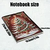 (US Local)Christmas Tree Special Shaped Diamond Painting Journal Notebook for Adults