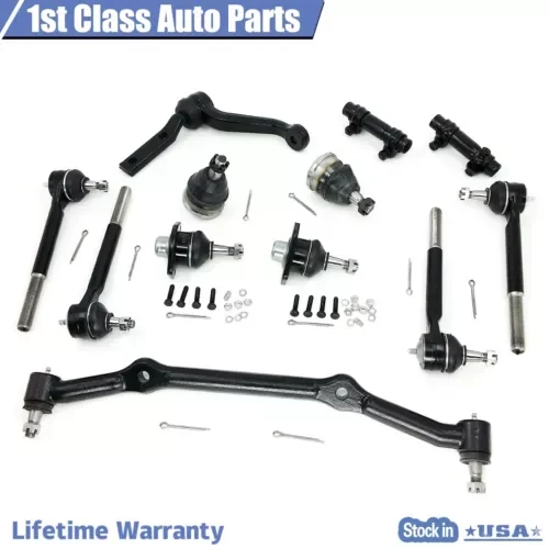 Dronehint 12pc Front Suspension Kit Idler Tie Rod for 82-95 Chevy Blazer S10 S15 (For: GMC) Parts