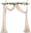 6/10FT Soft Chiffon Wedding Event Arch Curtains Table Runners