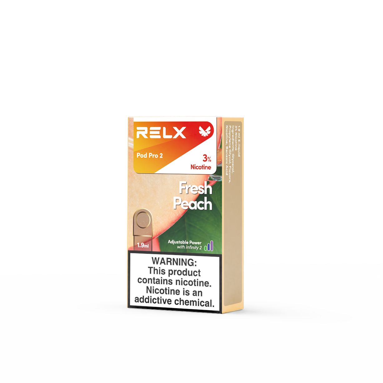 relx pods fresh peach flavor