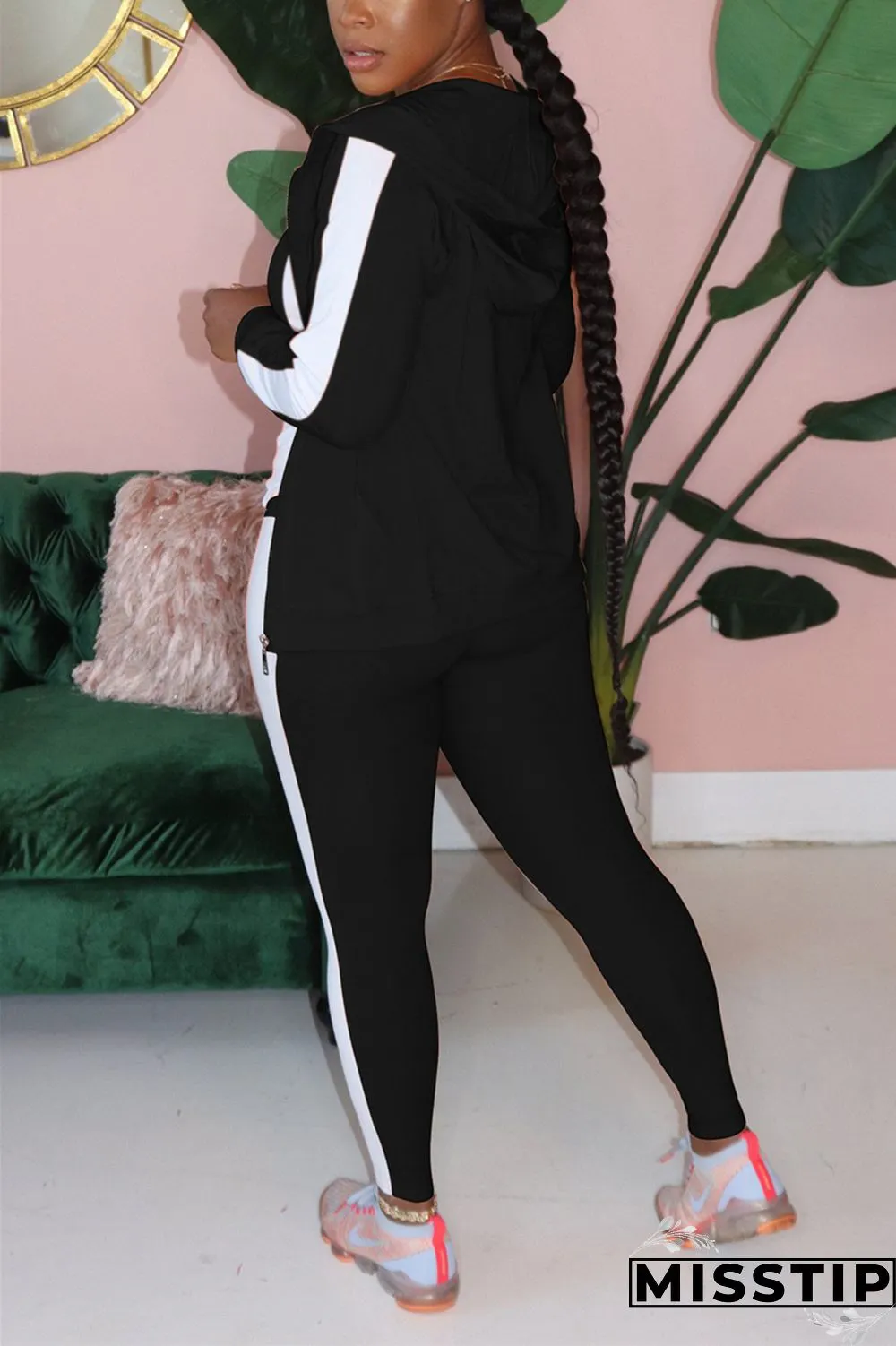 Grey Active Solid pencil Long Sleeve Two Pieces