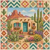 Stamped Cross Cross cross stitch kit for Adults Southwestern Scene 11CT tapestrymarket