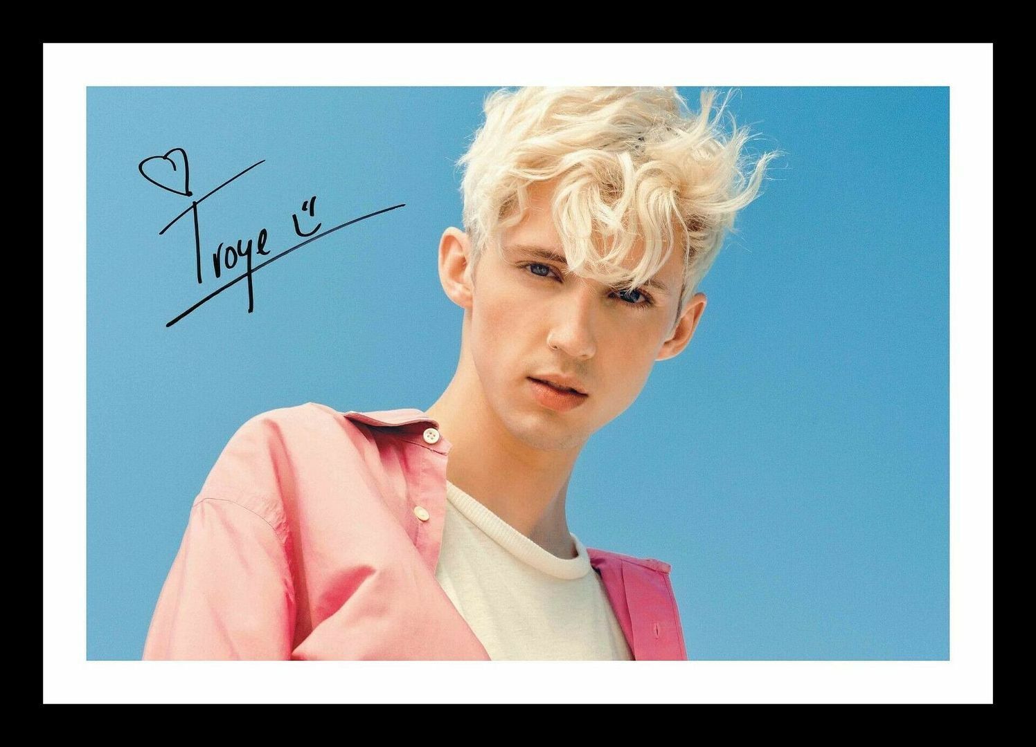 Troye Sivan Autograph Signed & Framed Photo Poster painting