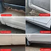 Universal Carbon Fiber Pattern Side Skirts Anti-Scratch.Rubber Anti-Scratch Side Skirts Edge Guards.Protector for Sedans, Truck, SUV,Rubber Bumper Protector 10CMx4M(Carbon Fiber Pattern)