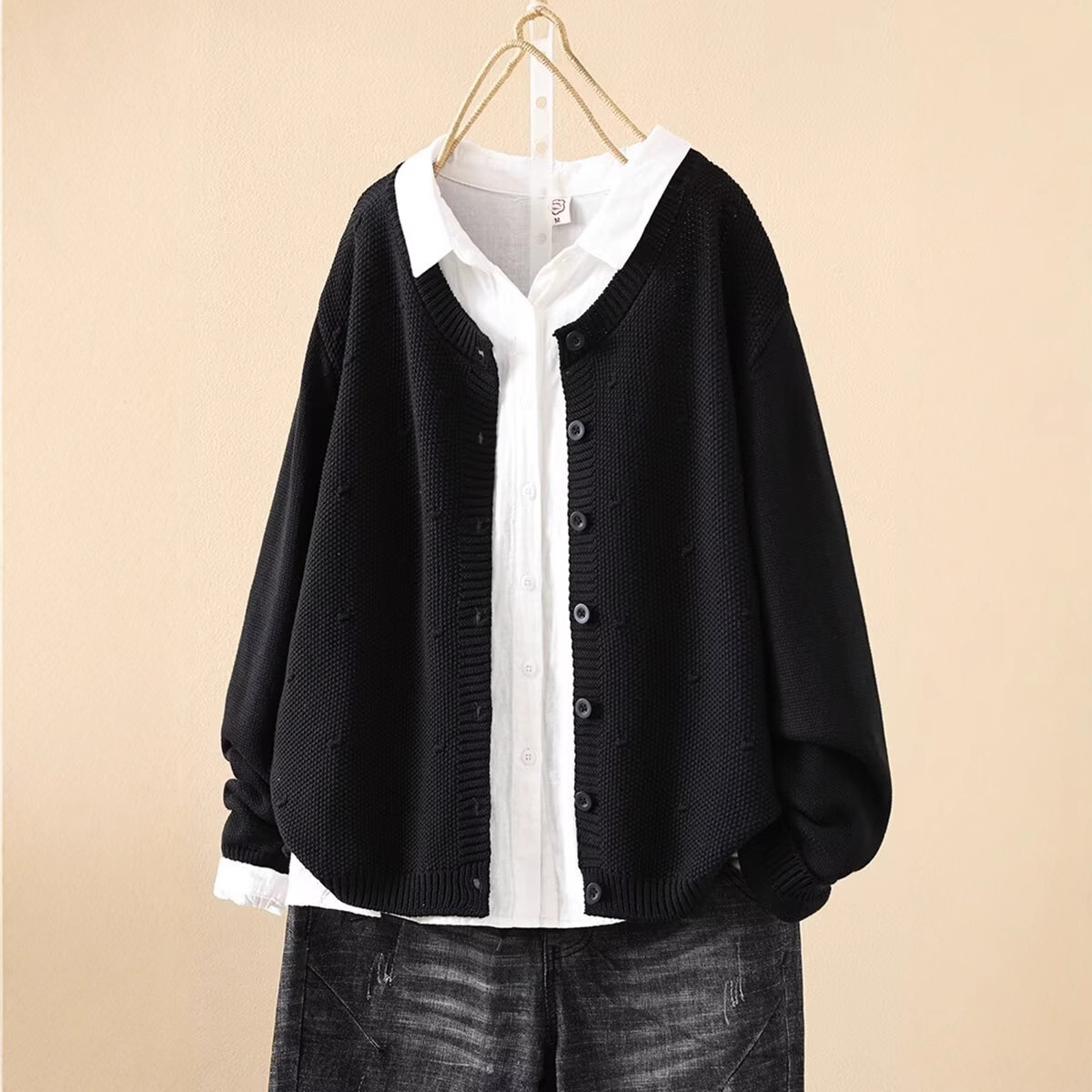 Chicfifth Sweater Women Winter Long Sleeve High Quality Autumn Vintage Top Knitted Cardigan