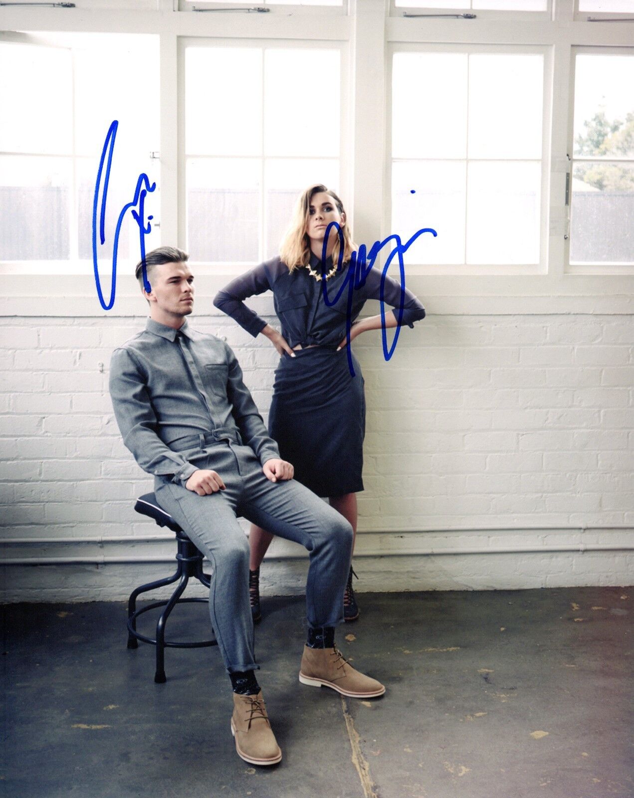 GFA Broods Band Duo * GEORGIA & CALEB NOTT * Signed 8x10 Photo Poster painting AD2 COA