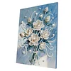 DIY Pearl Painting Romantic Bouquet with Frame for Home Wall Decor(30x40cm)
