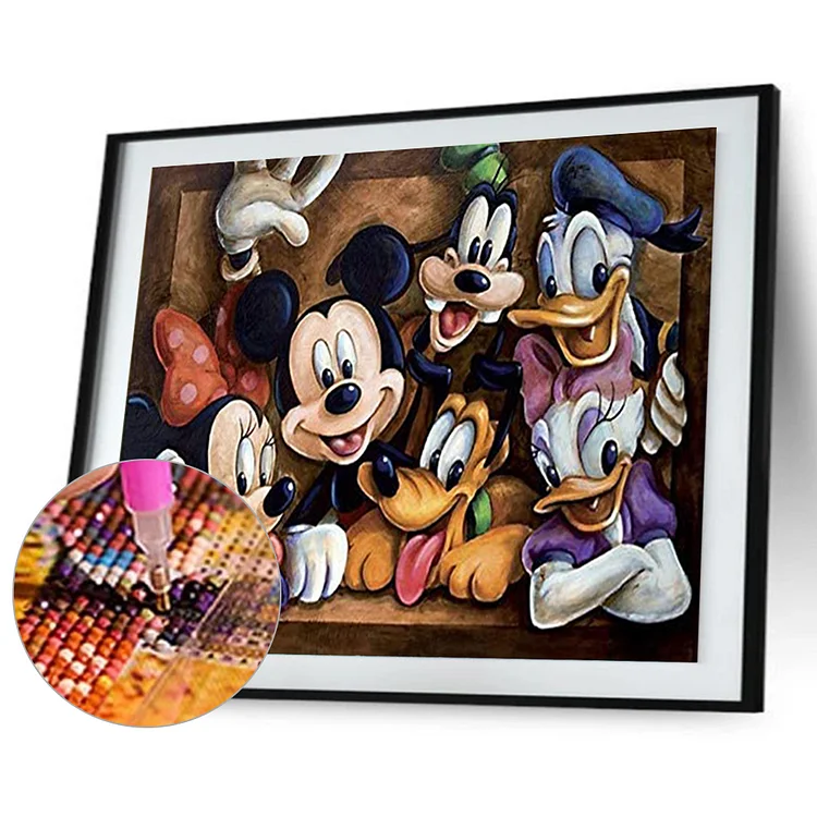 Halloween Mickey Mouse - Full Round - Diamond Painting (50*40cm)