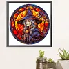 (50*50cm)Stained Glass Halloween - Full Round Drill Diamond Painting