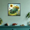 Diamond Painting-DIY Full Round Drill Sunflower Car