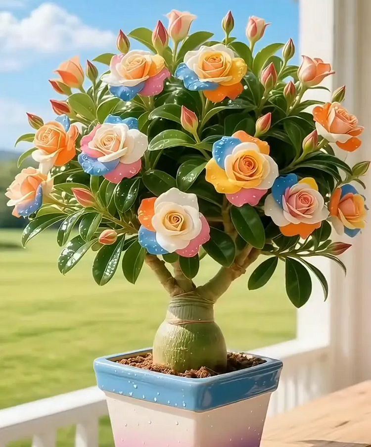 🇺🇸 Celebrate America’s 250th – Red, White & Blue Desert Rose (Adenium) Seedlings