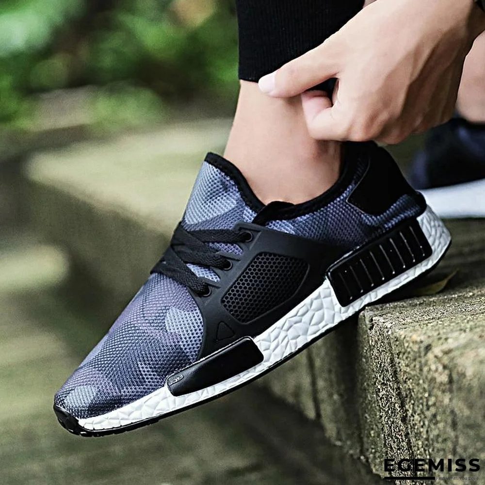 Men Casual Army Green Camouflage Footwear Sneakers Shoes | EGEMISS