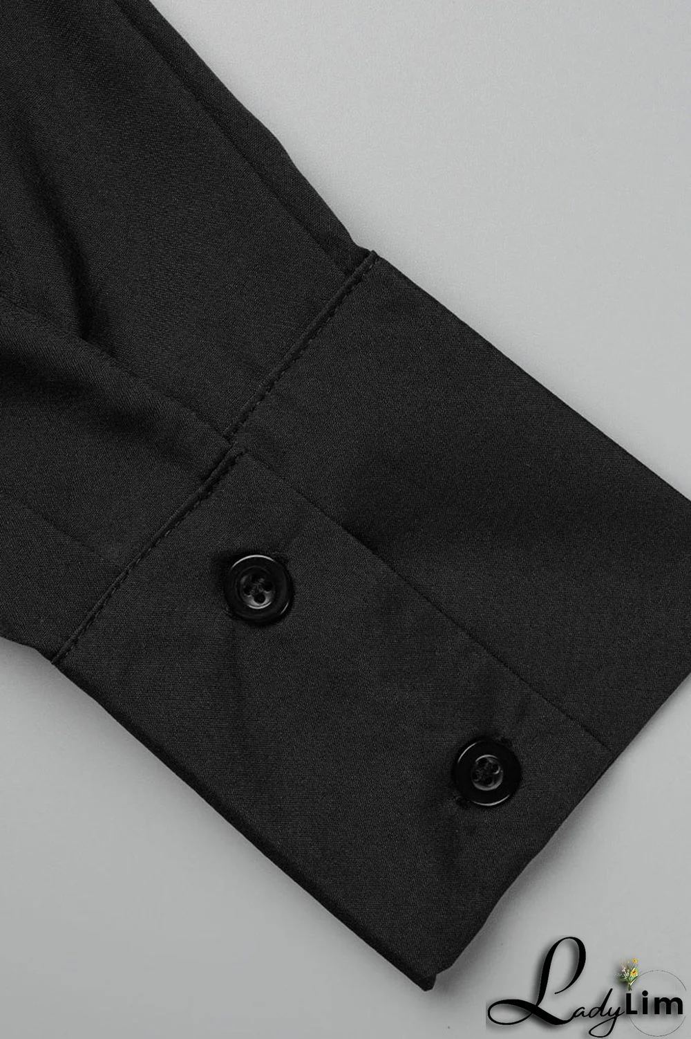 White Casual Solid Patchwork Buckle Asymmetrical Turndown Collar Tops