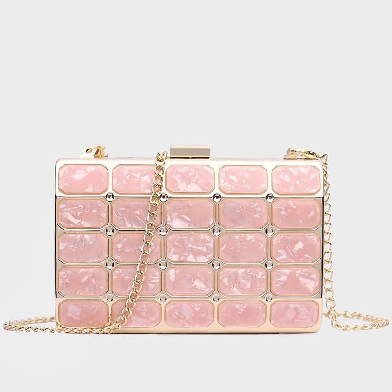 Luxury Acrylic Decoration Clutches Evening Bags-VESSFUL