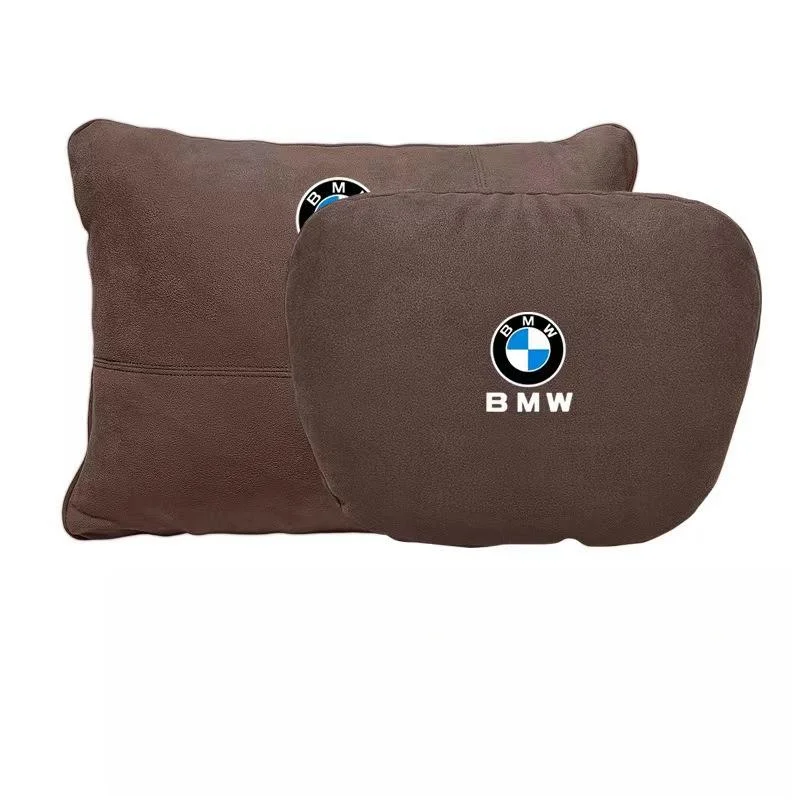 Brand new upgraded suede car headrest lumbar support neck pillow