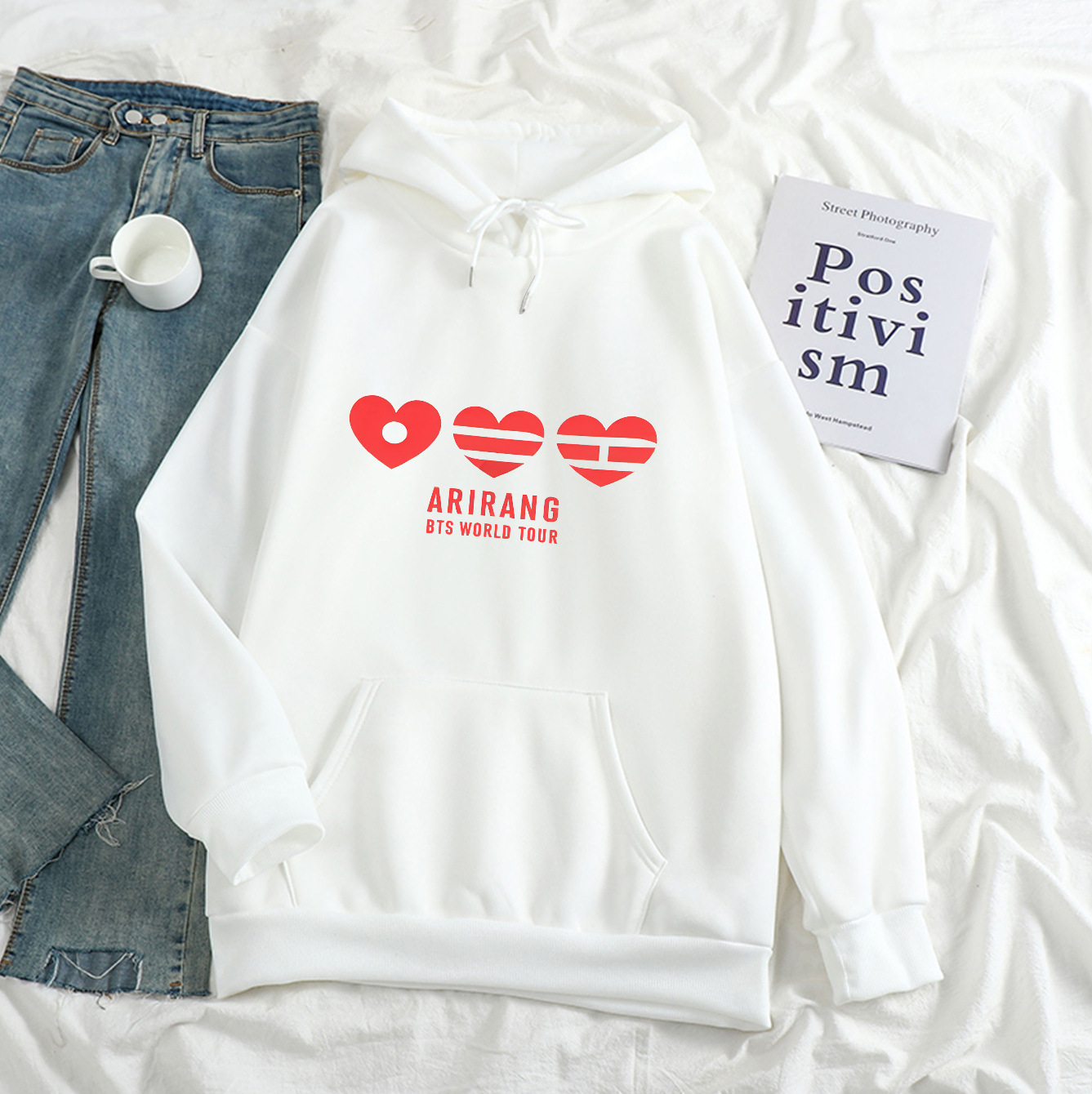 BTS Arirang World Tour Loving Hoodie - Triple Heart Logo