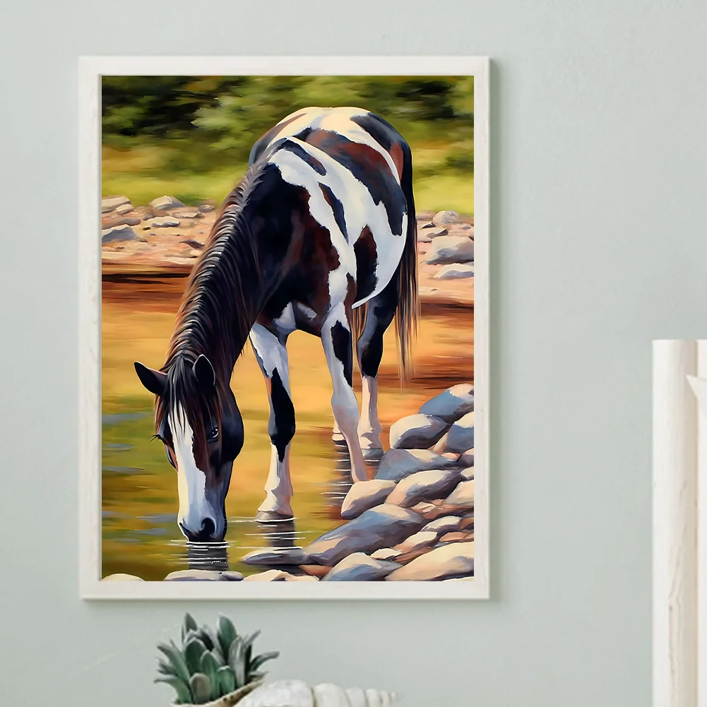 Diamond Painting - Full Round Drill - Horse(Canvas|30*40cm)