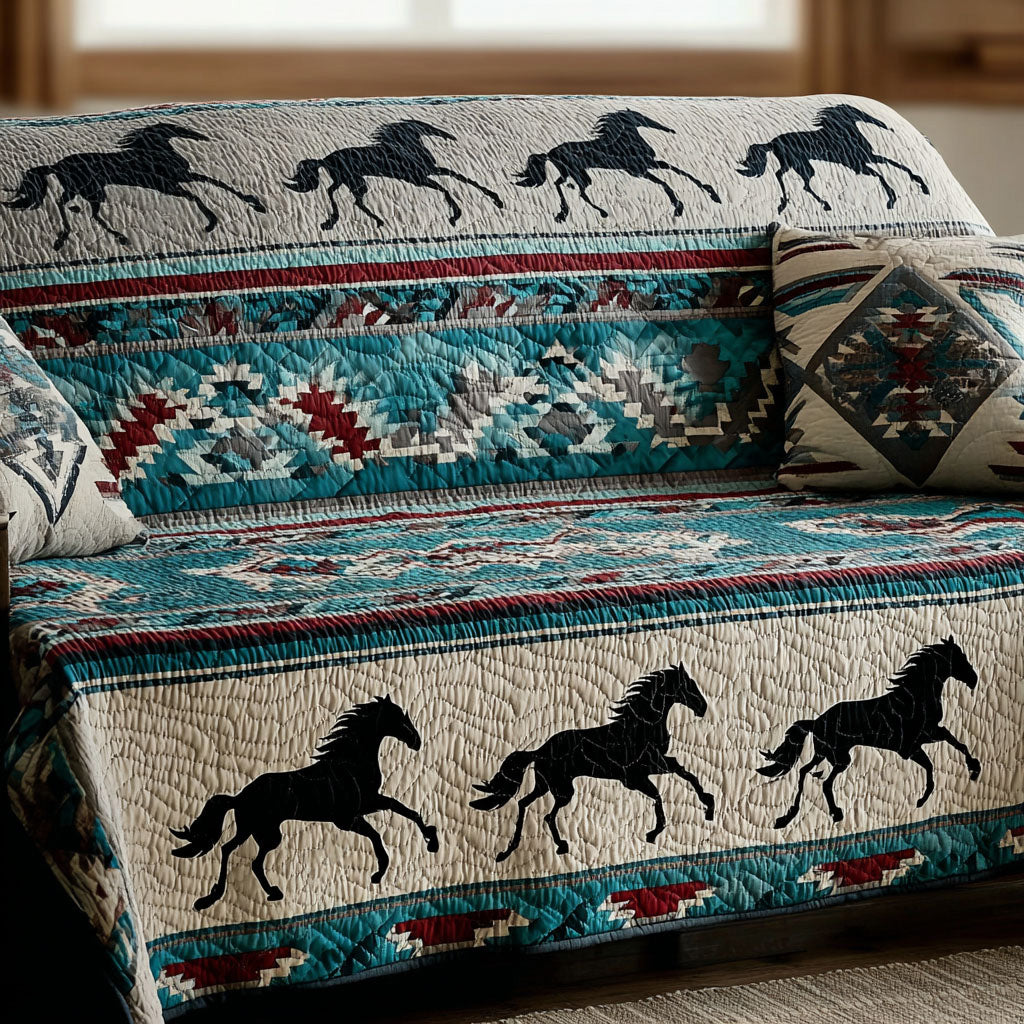 Saddle Sunset Quilted Sofa Cover NCU0NT11949 everthome