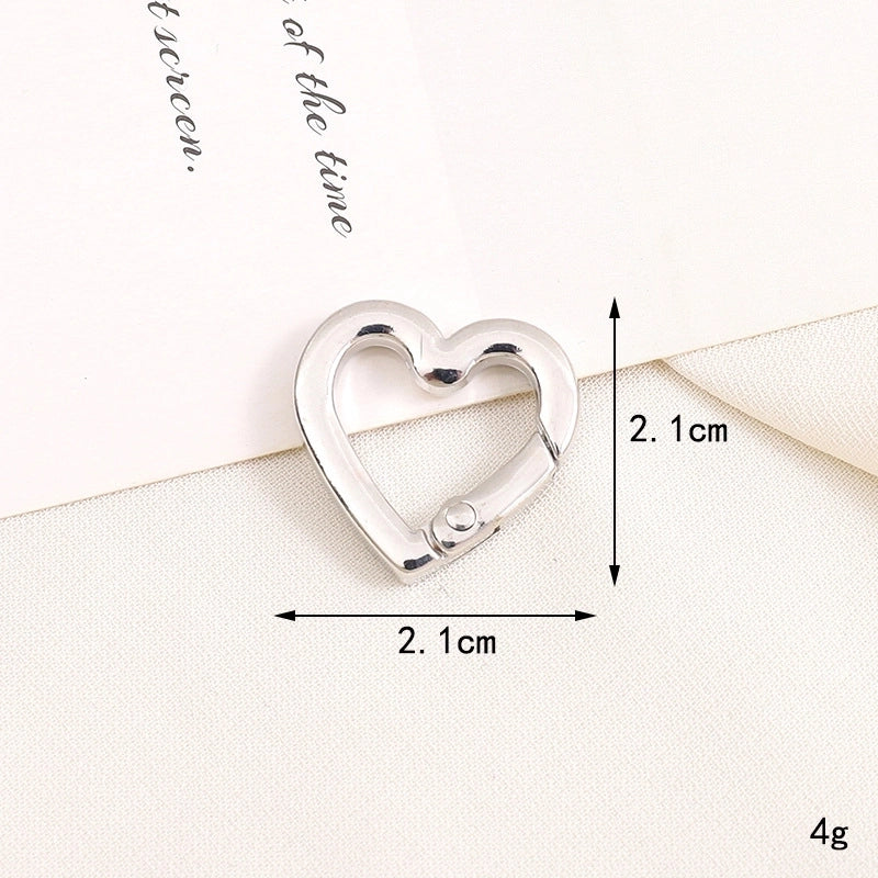 1 Piece 10 * 20mm 12*32mm 25*25mm Metal Solid Color Polished Keychain Lobster Clasp