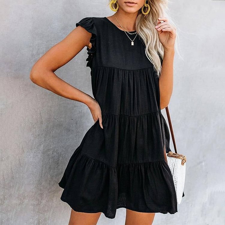 New Spring Summer Women Dress Sexy Short sleeve Sundress Clothes black Loose Dresses birthday outfits For Woman's Clothing 2021