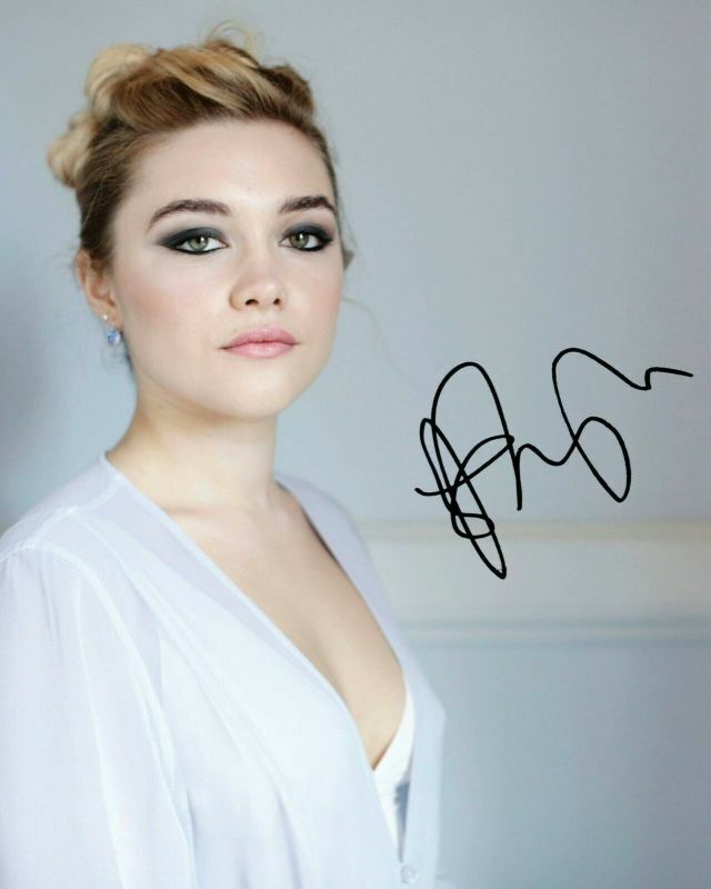 Florence Pugh Autograph Signed Photo Poster painting Print