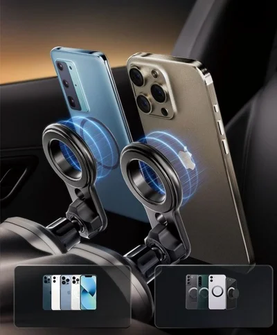 Car Phone Holder Car Air Outlet Metal Gravity Navigation Bracket