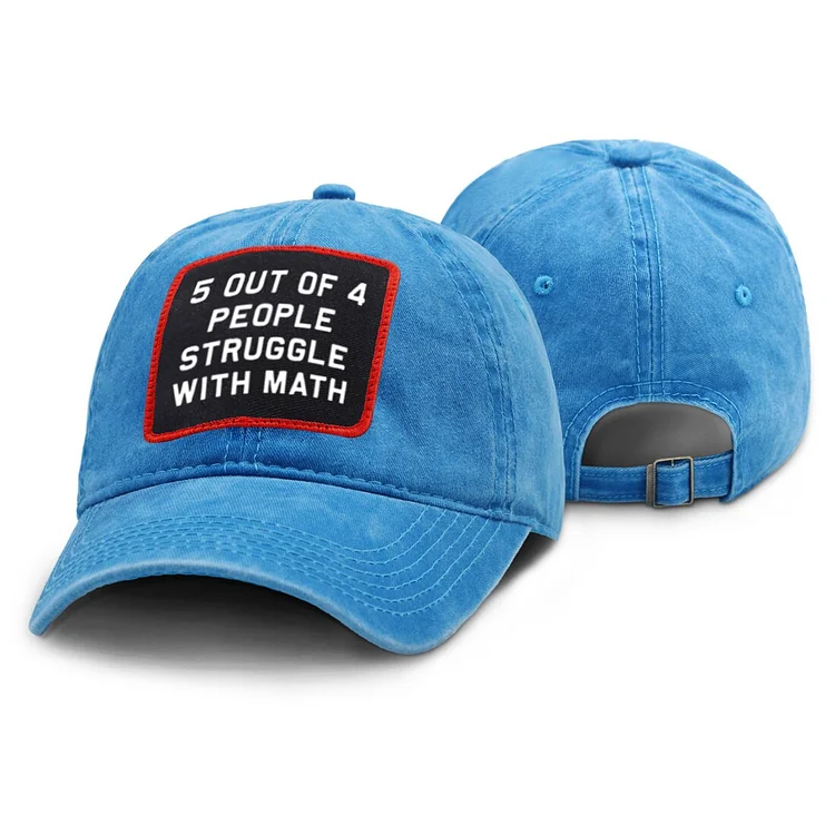 5 of 4 People Struggle With Math Print Summer Hats 2023 Hip Hop Kpop Trucker Cap Woman Man Casual Outdoor Snapback Gorra