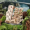 3D Wooden Mechanical Ball Rolling Ladder Model