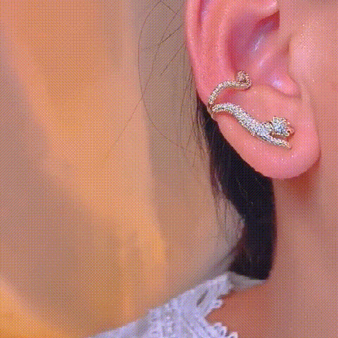The leopard earring(1 pc)