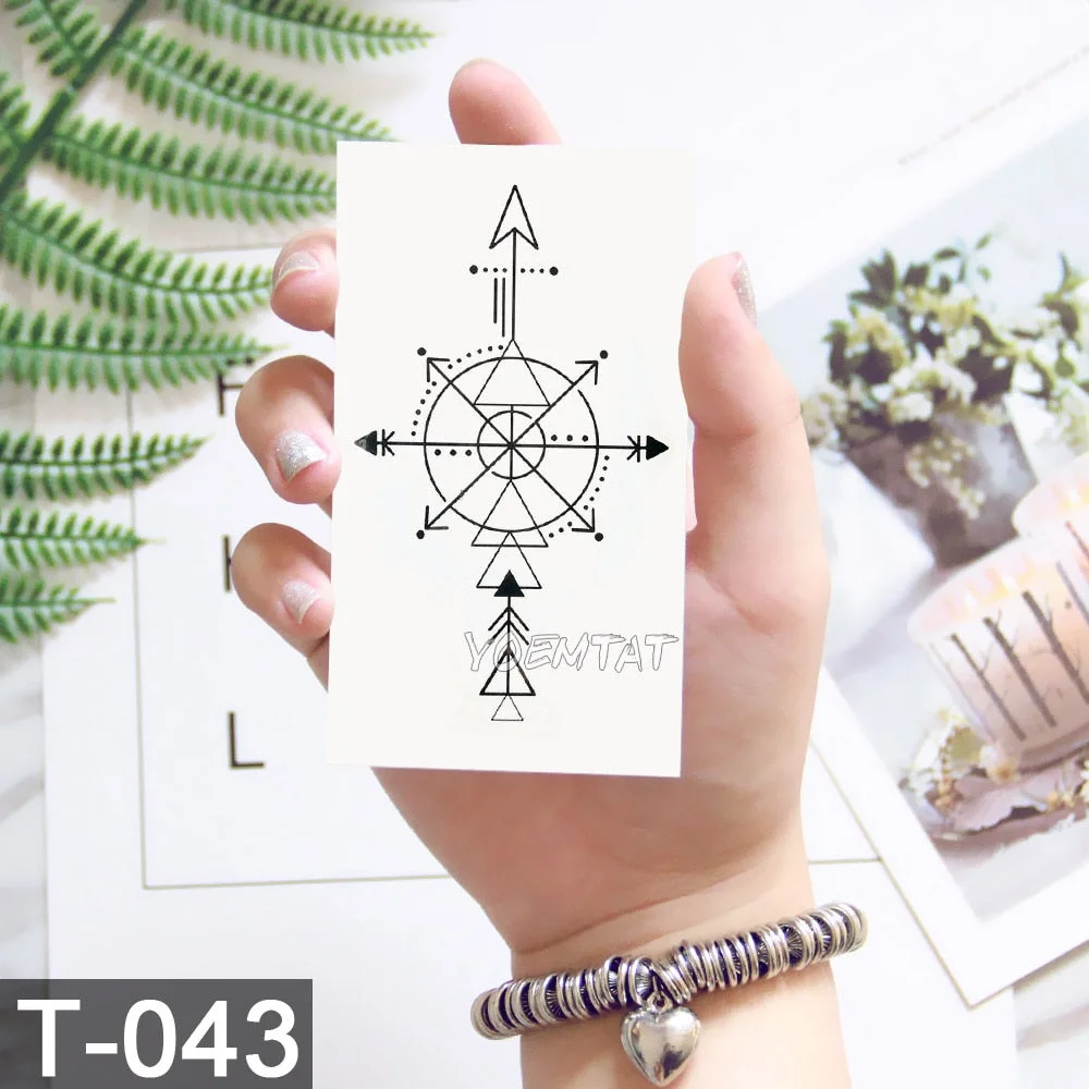 Cute Watercolor Cartoon Design Temporary Tattoo For Kids Children Lamp Water Trasnfer Tattoo Stickers Ocean Women Girl Tatoos