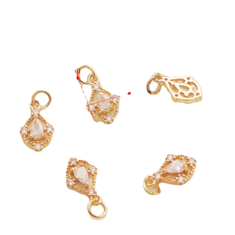 1 Piece Alloy Star Heart Shape Bow Knot Pendant