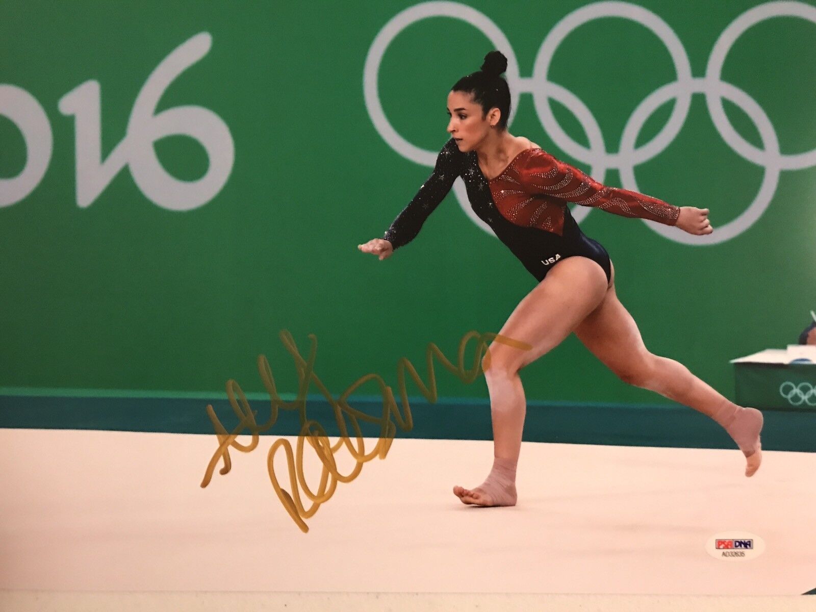 Aly Raisman Signed Autographed Final 5 Olympic Gold 11x14 Photo Poster painting Psa/Dna