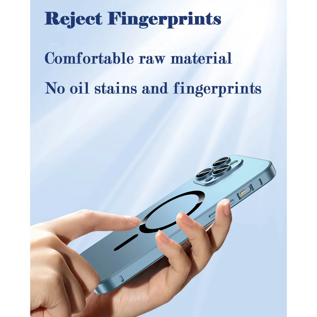 For iPhone 13/14 Series Single-Sided Snap Fastener Aluminum Alloy Frame Phone Case