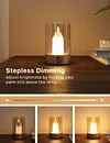 Magic Candle Table Lamp, Wireless Gesture Sensing Control Night Light, Glass Flameless Candle, LED Creative Night Light