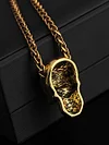 Halloween Jewelry Punk Stainless Steel Skull  Necklace