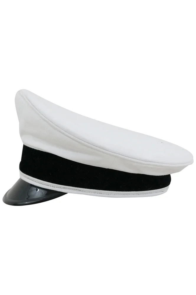   Elite Allgemeine EM White Cotton Visor Cap German-Uniform