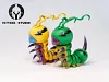 Kunemon & Dokunemon - Digimon Resin Statue - Newbee Studios
