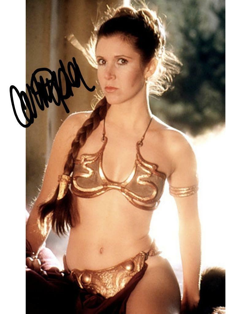 CARRIE FISHER Princess Leia Star Wars SIGNED AUTOGRAPHED 10X8 REPRO Photo Poster painting PRINT