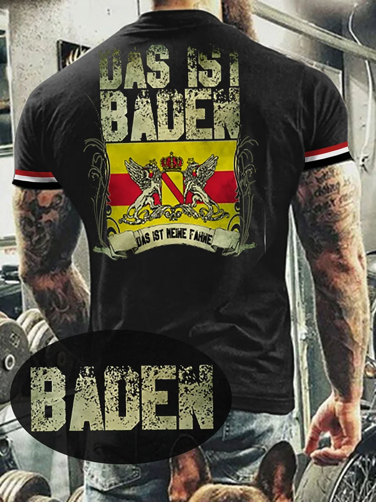 Herren T-Shirt Meine Fahne Baden