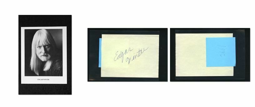 Edgar Winter - Signed Autograph and Headshot Photo Poster painting set - Frankenstein